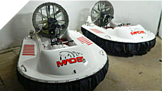 Two mad-81S hovercraft, Tornado F50 hovercrafts