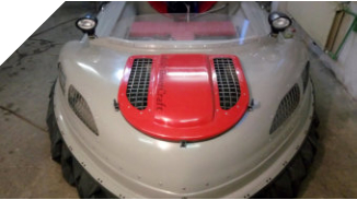 Hovercraft motor cover